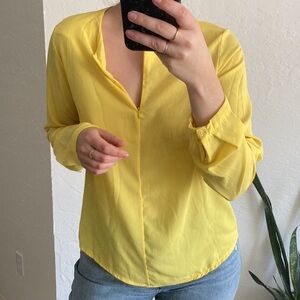 Cannery Yellow Long Sleeve Blouse